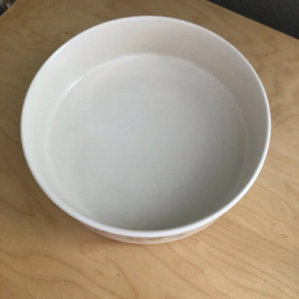 Pfaltzgraff USA Tea Rose Stoneware Collection Round Casserole Souffle 8.5